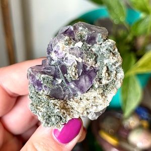 💜Fluorite Muscovite Arsenopyrite Crystal Specimen China💜
